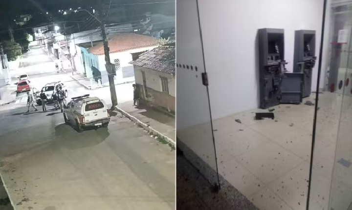 Criminosos atacam duas agências bancárias em Ijaci, MG