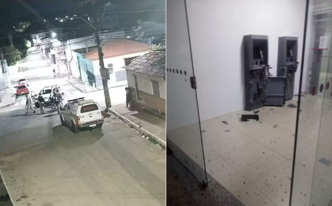 Criminosos atacam duas agências bancárias em Ijaci, MG