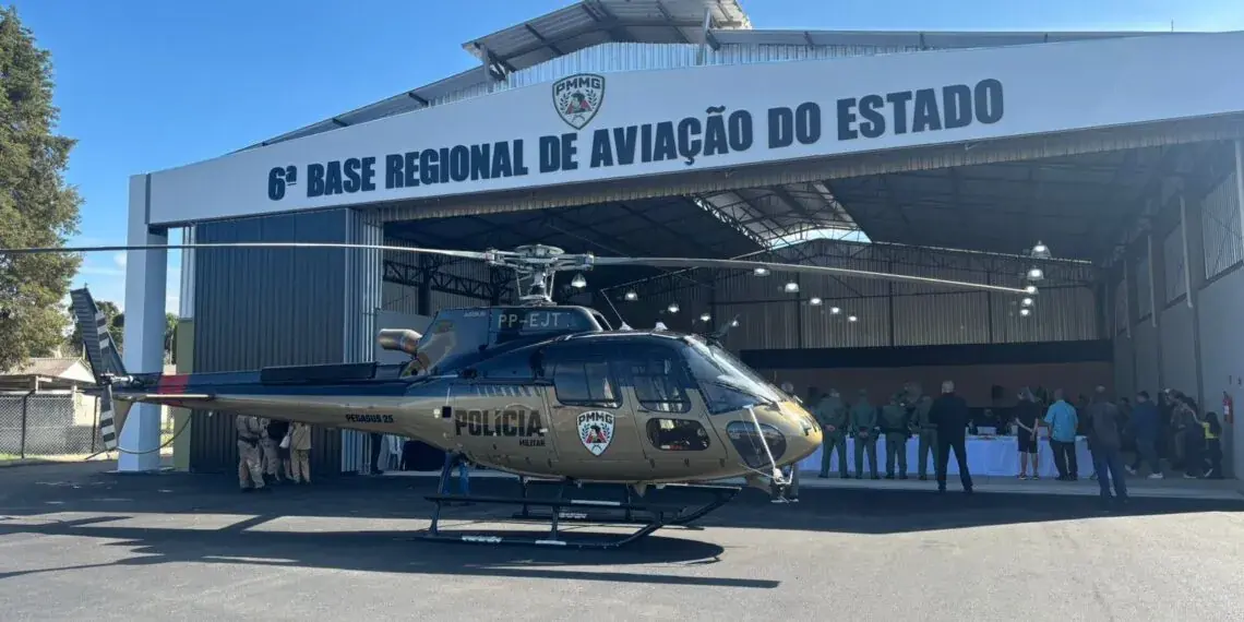 PMMG inaugura hangar oficial da 6ª BRAvE em Poços de Caldas