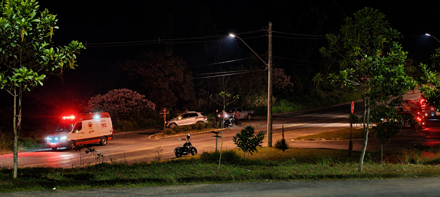 Trevo de acesso ao bairro Colinas registra novo acidente em Monte Sião