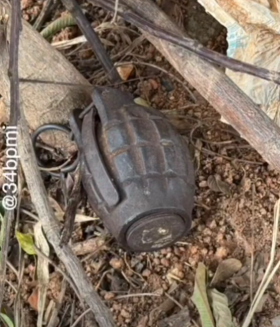 Granada é encontrada em Socorro e Polícia Militar aciona o GATE para neutralizar artefato