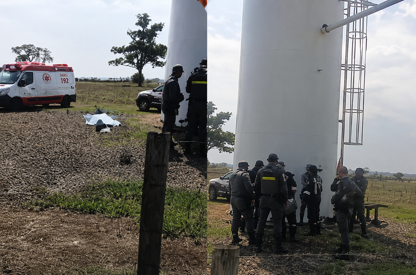 Jacutinguense morre após subir em torre de caixa-d'água no Pátio da Festa do Peão de Barretos.