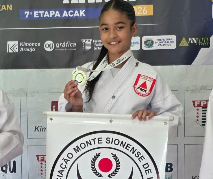 Karateca de Monte Sião conquista título na Copa Shimeikan em Valinhos