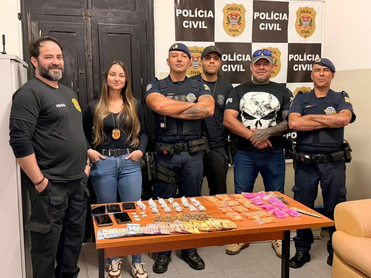 Prisão por tráfico de drogas em Águas de Lindóia mobiliza forças de segurança