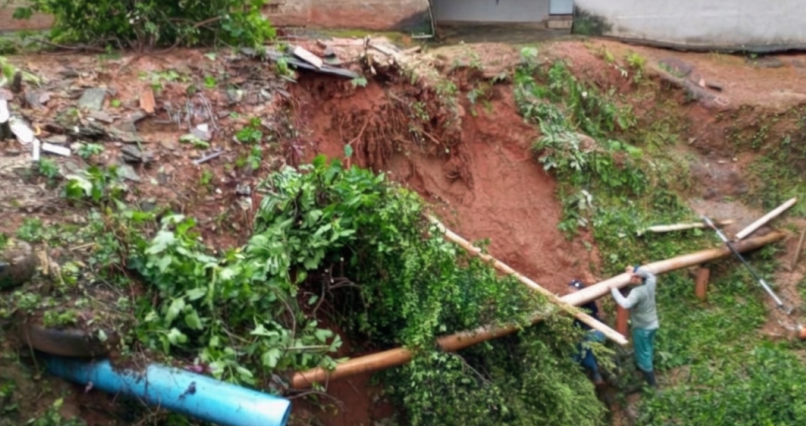 Monte sião entra em estado de atenção após registro de 80 mm de chuva na madrugada