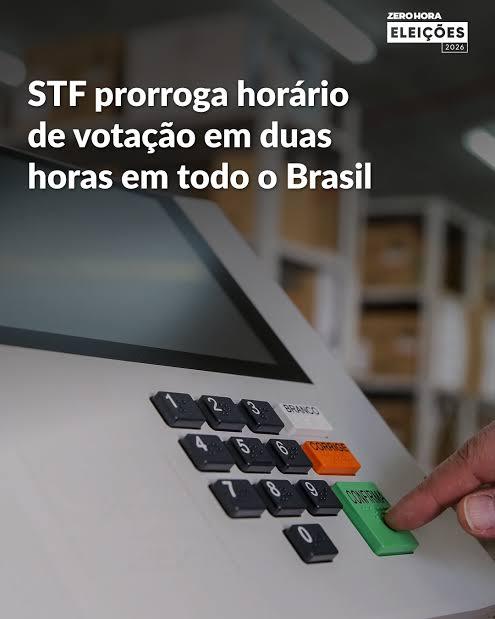 STF prorroga votação no país por quebra em transporte público nas eleições