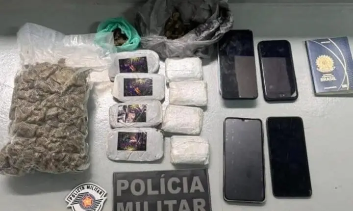 Casal é preso em Socorro com mais de 1,3 kg de drogas