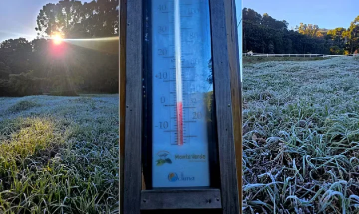 Frente fria perde força e abre caminho para geada: frio se intensifica no Sul de Minas