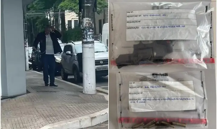 Homem é preso em Lavras após se acorrentar em agência bancária