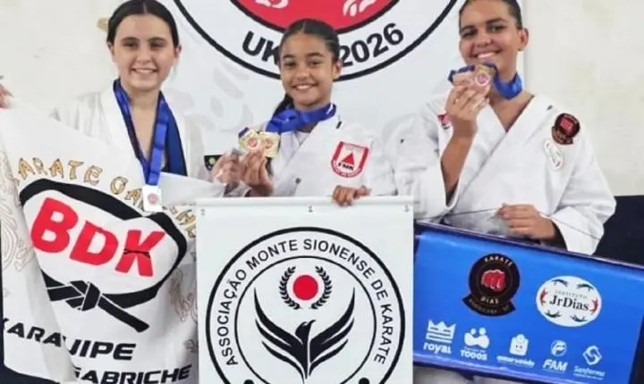 Mais uma vez atleta de karatê de Monte Sião Tainá Veridiano da Costa é campeã em duas modalidades.
