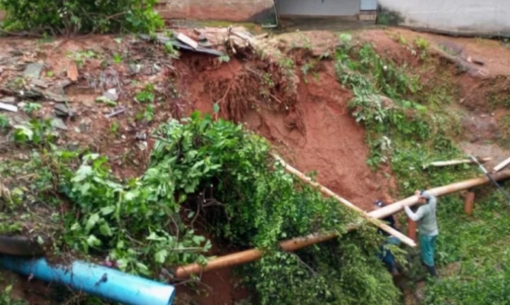 Monte sião entra em estado de atenção após registro de 80 mm de chuva na madrugada