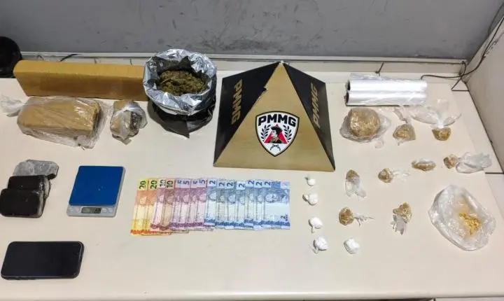 Motorista de aplicativo é preso por tráfico de drogas em Ouro Fino