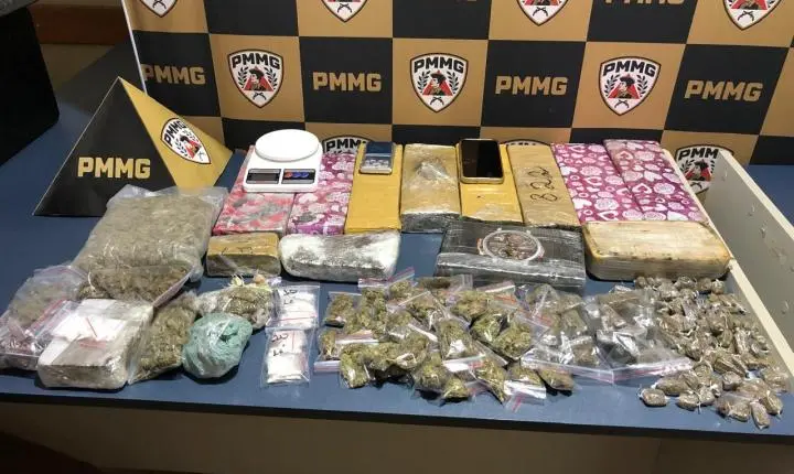 Operação em Monte Sião resulta em prisão e apreensão de grande quantidade de drogas