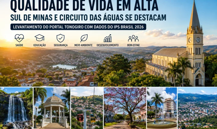 Portal Tonogiro divulga ranking das cidades com melhor qualidade de vida entre o Sul de Minas e Circuito das Águas
