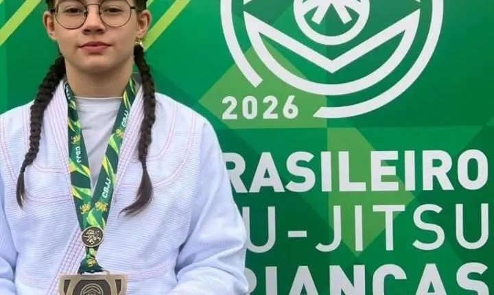 Raíssa Morais de Monte Sião conquista 3º lugar no Campeonato Brasileiro de Jiu-Jitsu CBJJ 2026